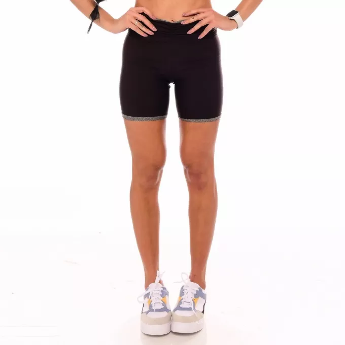 Shorts Fitness Dupla Face Verde E Preto