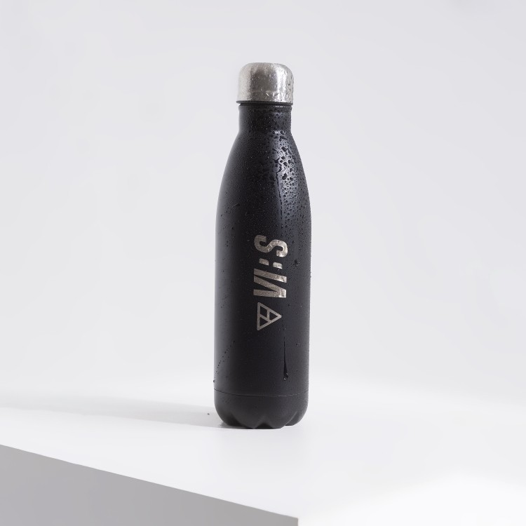 Garrafa Térmica De Aço Inox 500ml Vibs Preto