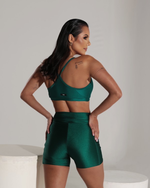 Shorts Fitness Gloss Verde