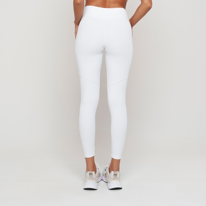 Legging Fitness Feminina Branco Com Forro