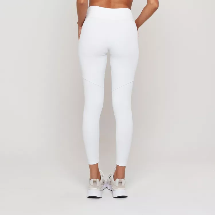 Legging Fitness Feminina Branco Com Forro