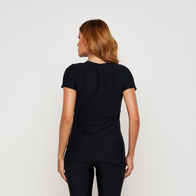 T-Shirt Camiseta Fitness Feminino Preto