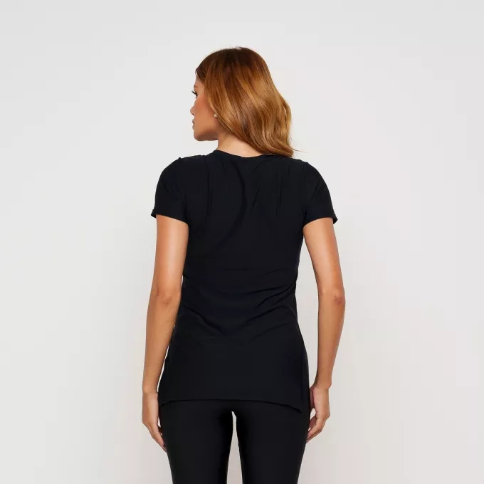 T-Shirt Camiseta Fitness Feminino Preto