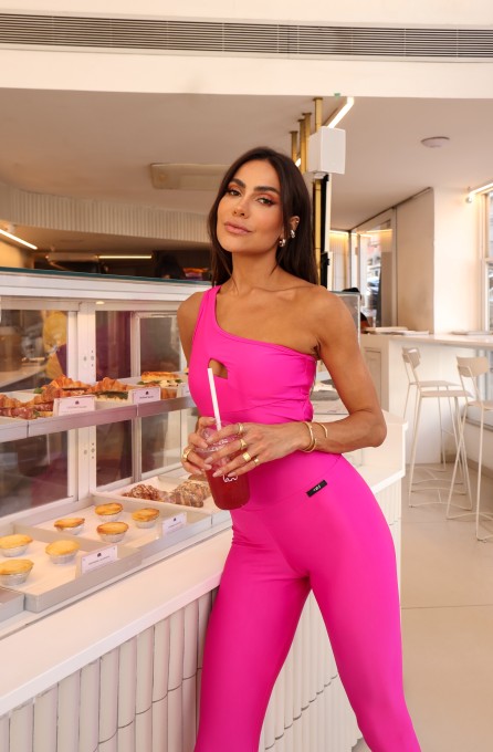 Macacão Fitness Alça Única Pink Micca 4