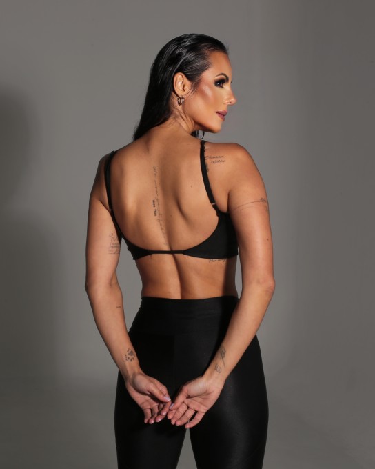 Top Fitness Feminino Preto