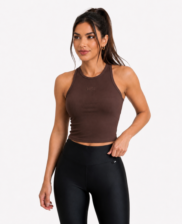 T-Shirt Regata Essential Fitness Feminina Marrom