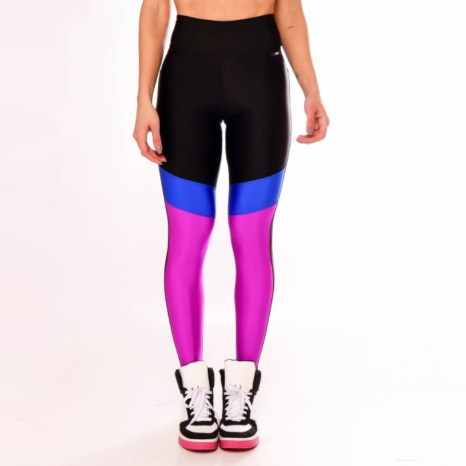 Calça Legging Fitness Bumbum Coração Preto