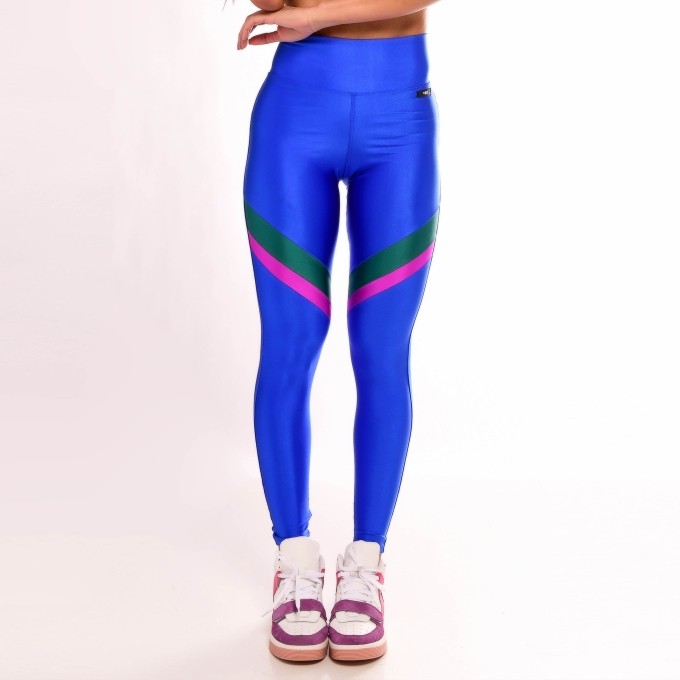 Calça Legging Fitness Color Azul